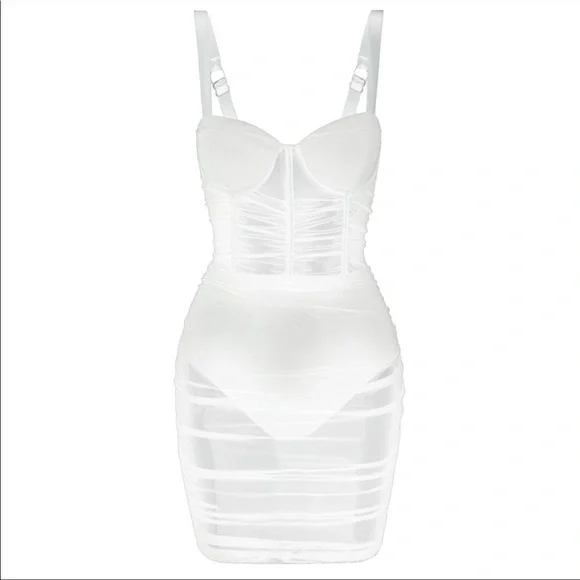 miami mesh mini dress Miami Mesh Mini Dress (Pink Multi)